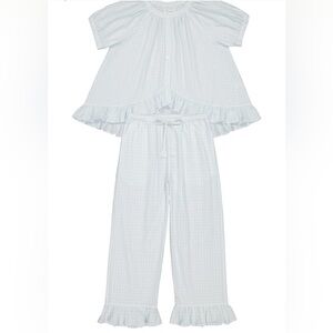 PIYAMA - Sophie Sleep Set - Pants - Cotton - Gingham Pale Blue